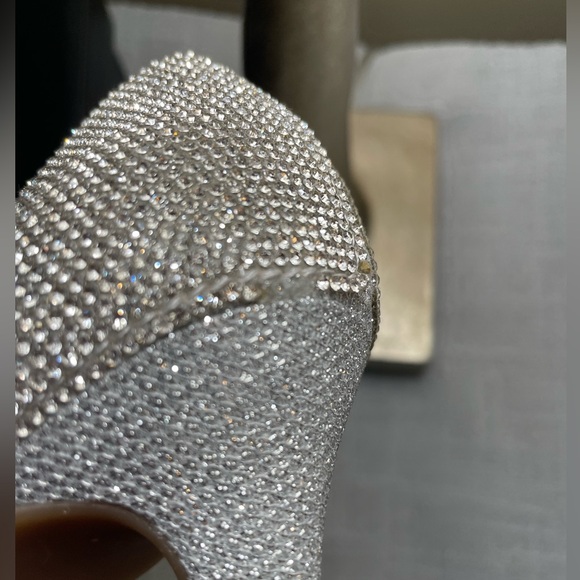 INC size 6 Silver Crystal heels - Picture 7 of 8